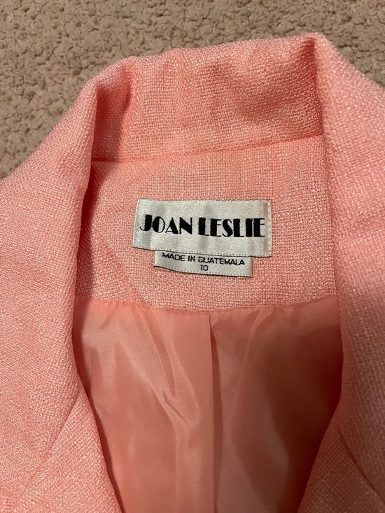 Vintage Joan Leslie Peach Short-Sleeve Skirt Set 10 - Picture 4 of 4